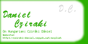 daniel cziraki business card