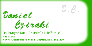 daniel cziraki business card